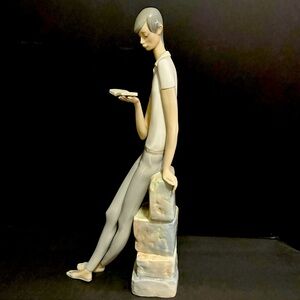 Retired LLADRO Tall Male Student w/Book